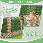 10"×10" Artificial Grass Wall Panels 12pcs Greenery Backdrop Wall Panel, alternate view 7
