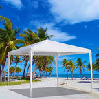 10*10 Canopy Tent, Waterproof Party Tent for Outdoor Events, White in White, alternate view 3