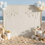 10×10ft Beige Backdrop Curtain for Weeding Parties, Wrinkle-Free Fabric Drape for Baby Shower, Birthday Party