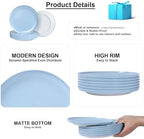 10.25" Melamine Dinner Plates Set of 6 - Durable Serving Dishes Perfect for Kitchen Outdoor Use, Dishwasher, alternate view 4
