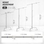 10.5ft Stainless Steel Heavy Duty C Stand with Boom Arm, Quick Setup Base, Thicker Center Rod Max Load, alternate view 2