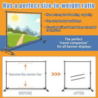 10 * 7ft Adjustable Backdrop Stand with Wheels, Photo Background Stand, alternate view 2