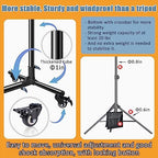 10 * 7ft Adjustable Backdrop Stand with Wheels, Photo Background Stand, alternate view 3