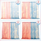 10×8ft Pink Blue Tulle Backdrop Curtains with Light(2 Panels 5×8ft) in 10×8ft(2 Panels 5×8ft) in Pink-Blue, alternate view 4