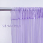10×8ft PurpleTulle Curtain Backdrop with Lights String for Parites, Sheer Backdrop Curtain Drapes for Wedding, alternate view