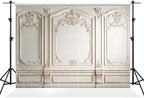 10×8ft Retro Indoor Backdrop Photography European Style Gypsum Pattern Background Classic Portrait Background