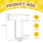 10" Acrylic Charcuterie Letters Fillable Tray, Reusable Alphabet Number Shaped Serving Plates for Charcuterie, alternate view