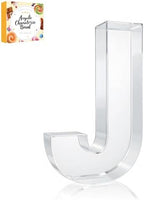 10" Acrylic Charcuterie Letters Fillable Tray, Reusable Alphabet Number Shaped Serving Plates for Charcuterie