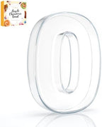 10" Acrylic Charcuterie Letters Fillable Tray, Reusable Alphabet Number Shaped Serving Plates for Charcuterie