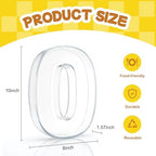 10" Acrylic Charcuterie Letters Fillable Tray, Reusable Alphabet Number Shaped Serving Plates for Charcuterie, alternate view