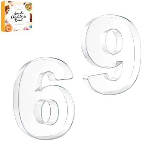 10" Acrylic Charcuterie Letters Fillable Tray, Reusable Alphabet Number Shaped Serving Plates for Charcuterie