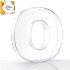 10" Acrylic Charcuterie Letters Fillable Tray, Reusable Alphabet Number Shaped Serving Plates for Charcuterie