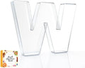 10" Acrylic Charcuterie Letters Fillable Tray, Reusable Alphabet Number Shaped Serving Plates for Charcuterie