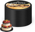10" Black Round Cake Drum, 10-Pack Grease-Resistant Sturdy Large Base in 10inch/10pcs in Black