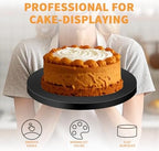10" Black Round Cake Drum, 10-Pack Grease-Resistant Sturdy Large Base in 10inch/10pcs in Black, alternate view 5
