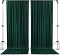 . 10 feet x 10 feet Black Polyester Backdrop Drapes Curtains Panels with Rod Pockets - Wedding Ceremony Party