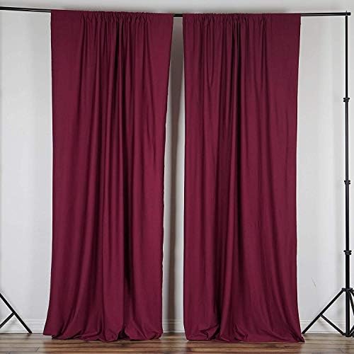 . 10 feet x 10 feet Polyester Backdrop Drapes Curtains Panels with Rod Pockets - Wedding Ceremony Party Home, alternate view