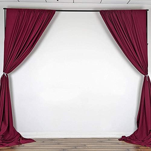 . 10 feet x 10 feet Polyester Backdrop Drapes Curtains Panels with Rod Pockets - Wedding Ceremony Party Home, alternate view