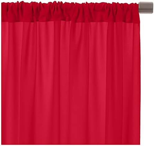 . 10 feet x 10 feet Polyester Backdrop Drapes Curtains Panels with Rod Pockets - Wedding Ceremony Party Home, alternate view
