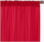 . 10 feet x 10 feet Polyester Backdrop Drapes Curtains Panels with Rod Pockets - Wedding Ceremony Party Home, alternate view