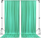 . 10 feet x 10 feet Tiffany IFR Polyester Backdrop Drapes Curtains Panels with Rod Pockets - Wedding Ceremony