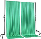 . 10 feet x 10 feet Tiffany IFR Polyester Backdrop Drapes Curtains Panels with Rod Pockets - Wedding Ceremony, alternate view