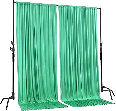 . 10 feet x 10 feet Tiffany IFR Polyester Backdrop Drapes Curtains Panels with Rod Pockets - Wedding Ceremony, alternate view