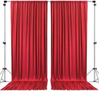 . 10 feet x 8 feet IFR Polyester Backdrop Drapes Curtains Panels with Rod Pockets - Wedding Ceremony Party Home