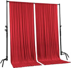 . 10 feet x 8 feet IFR Polyester Backdrop Drapes Curtains Panels with Rod Pockets - Wedding Ceremony Party Home, alternate