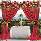 . 10 feet x 8 feet IFR Polyester Backdrop Drapes Curtains Panels with Rod Pockets - Wedding Ceremony Party Home, alternate