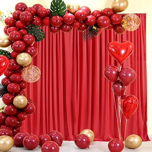 . 10 feet x 8 feet IFR Polyester Backdrop Drapes Curtains Panels with Rod Pockets - Wedding Ceremony Party Home, alternate