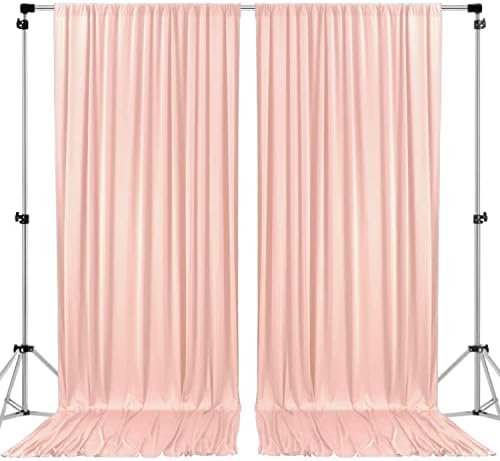 . 10 feet x 8 feet IFR Polyester Backdrop Drapes Curtains Panels with Rod Pockets - Wedding Ceremony Party Home