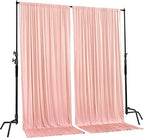 . 10 feet x 8 feet IFR Polyester Backdrop Drapes Curtains Panels with Rod Pockets - Wedding Ceremony Party Home, alternate