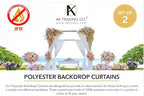 . 10 feet x 8 feet IFR Polyester Backdrop Drapes Curtains Panels with Rod Pockets - Wedding Ceremony Party Home, alternate