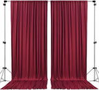 . 10 feet x 8 feet IFR Polyester Backdrop Drapes Curtains Panels with Rod Pockets - Wedding Ceremony Party Home