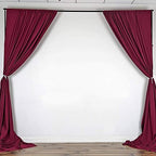 . 10 feet x 8 feet IFR Polyester Backdrop Drapes Curtains Panels with Rod Pockets - Wedding Ceremony Party Home, alternate