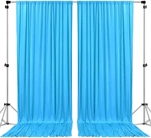 . 10 feet x 8 feet IFR Polyester Backdrop Drapes Curtains Panels with Rod Pockets - Wedding Ceremony Party Home