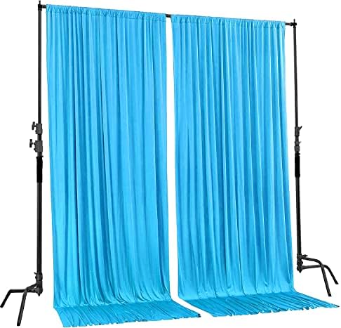 . 10 feet x 8 feet IFR Polyester Backdrop Drapes Curtains Panels with Rod Pockets - Wedding Ceremony Party Home, alternate