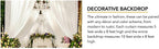 . 10 feet x 8 feet IFR Polyester Backdrop Drapes Curtains Panels with Rod Pockets - Wedding Ceremony Party Home, alternate