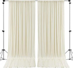 . 10 feet x 8 feet IFR Polyester Backdrop Drapes Curtains Panels with Rod Pockets - Wedding Ceremony Party Home