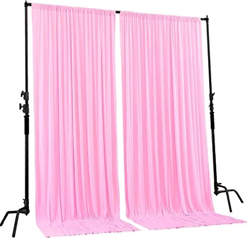 . 10 feet x 8 feet IFR Polyester Backdrop Drapes Curtains Panels with Rod Pockets - Wedding Ceremony Party Home, alternate