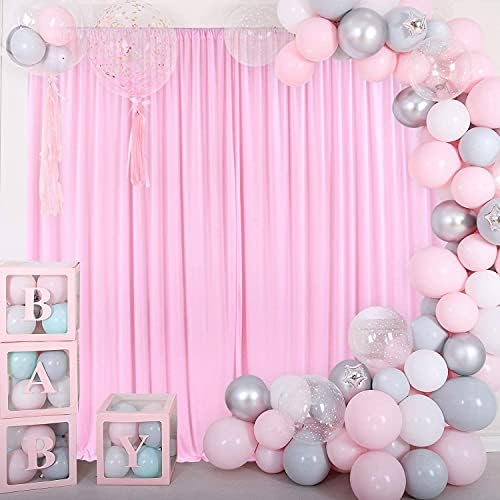 . 10 feet x 8 feet IFR Polyester Backdrop Drapes Curtains Panels with Rod Pockets - Wedding Ceremony Party Home, alternate