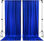 . 10 feet x 8 feet IFR Polyester Backdrop Drapes Curtains Panels with Rod Pockets - Wedding Ceremony Party Home