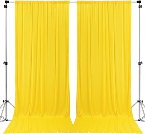 . 10 feet x 8 feet IFR Polyester Backdrop Drapes Curtains Panels with Rod Pockets - Wedding Ceremony Party Home