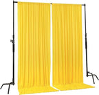 . 10 feet x 8 feet IFR Polyester Backdrop Drapes Curtains Panels with Rod Pockets - Wedding Ceremony Party Home, alternate