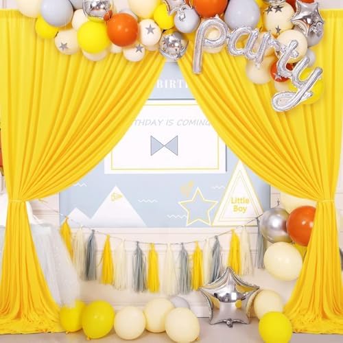 . 10 feet x 8 feet IFR Polyester Backdrop Drapes Curtains Panels with Rod Pockets - Wedding Ceremony Party Home, alternate