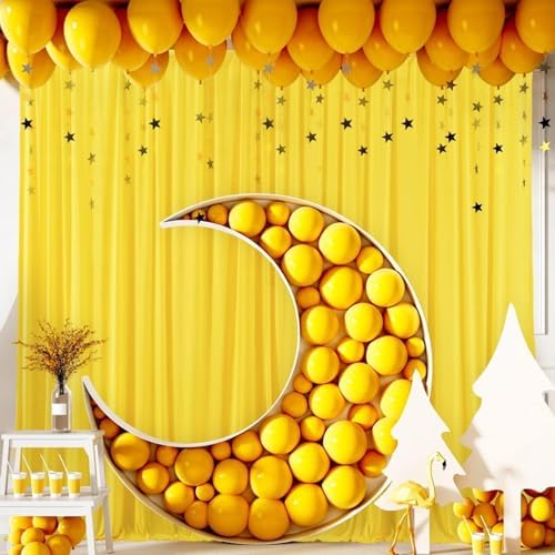 . 10 feet x 8 feet IFR Polyester Backdrop Drapes Curtains Panels with Rod Pockets - Wedding Ceremony Party Home, alternate