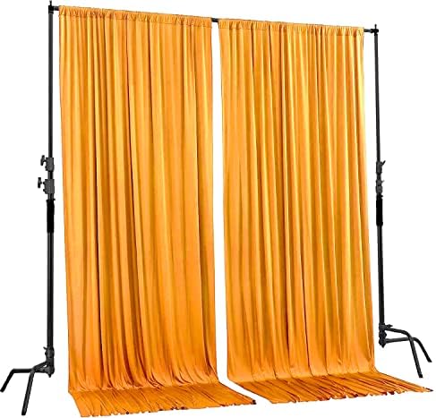 . 10 feet x 8 feet IFR Polyester Backdrop Drapes Curtains Panels with Rod Pockets - Wedding Ceremony Party Home, alternate