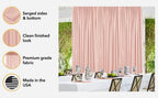 . 10 feet x 8 feet IFR Polyester Backdrop Drapes Curtains Panels with Rod Pockets - Wedding Ceremony Party Home, alternate