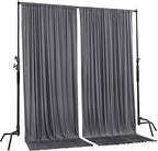 . 10 feet x 8 feet IFR Polyester Backdrop Drapes Curtains Panels with Rod Pockets - Wedding Ceremony Party Home, alternate